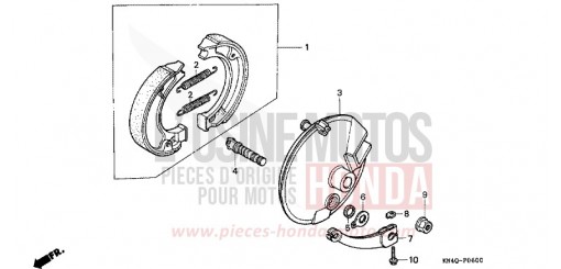 PANNEAU DE FREIN AVANT XR100RW de 1998